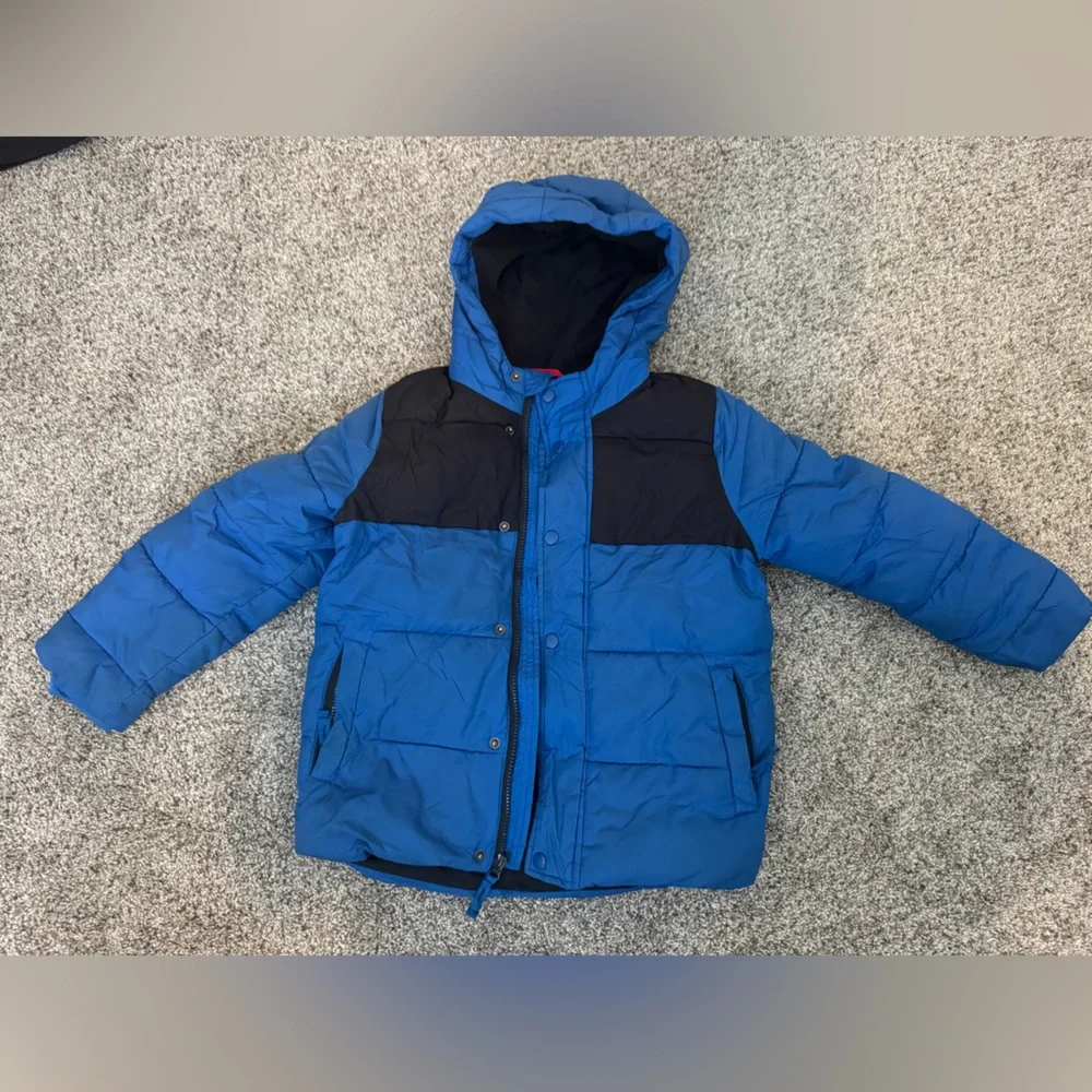 Blue and Black Kids winter Jacket
